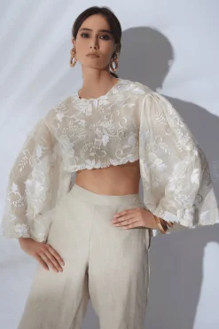 Couture Piña Embroidered Top