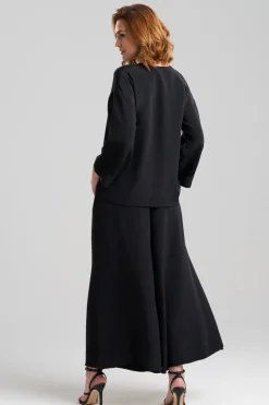 Couture Silk Crepe Mandarin Jacket