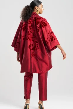 Couture Silk Dupioni Embroidered Coat