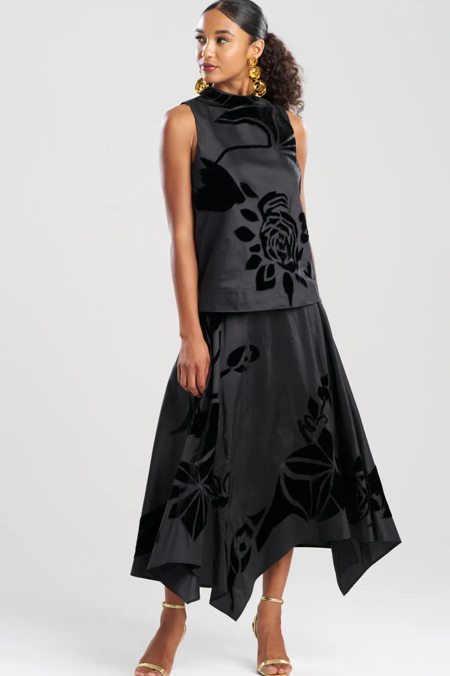Couture Silk Dupioni Embroidered Halter Top
