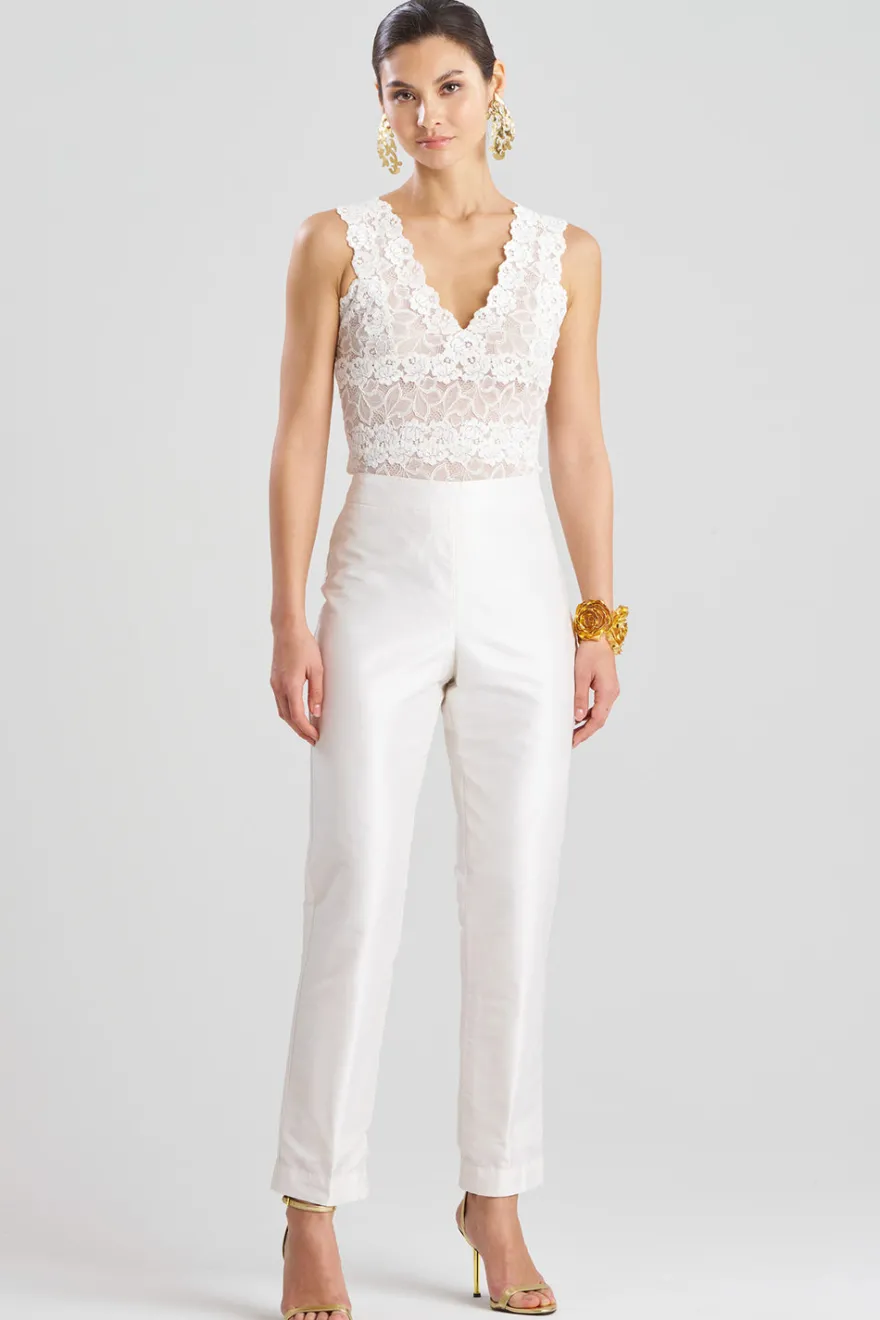 Couture Silk Dupioni Slim Pants