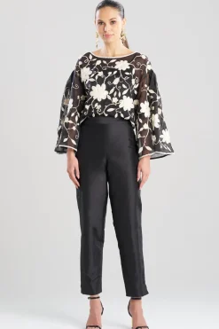 Couture Silk Dupioni Tapered Pants