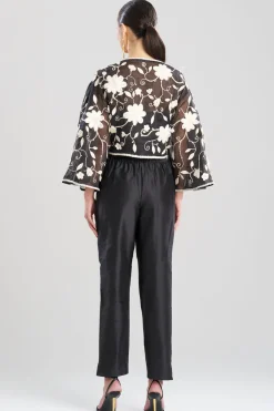 Couture Silk Dupioni Tapered Pants