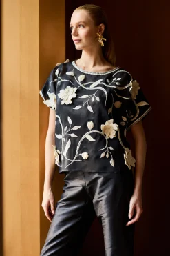 Couture Silk Dupioni Tapered Pants