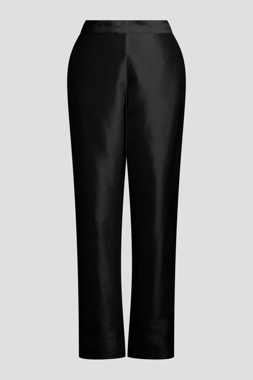 Couture Silk Dupioni Tapered Pants