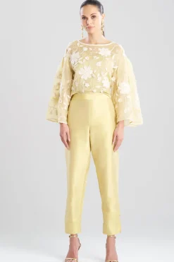 Couture Silk Dupioni Tapered Pants
