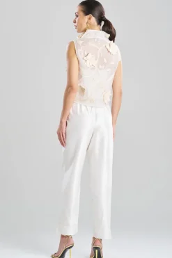 Couture Silk Dupioni Tapered Pants