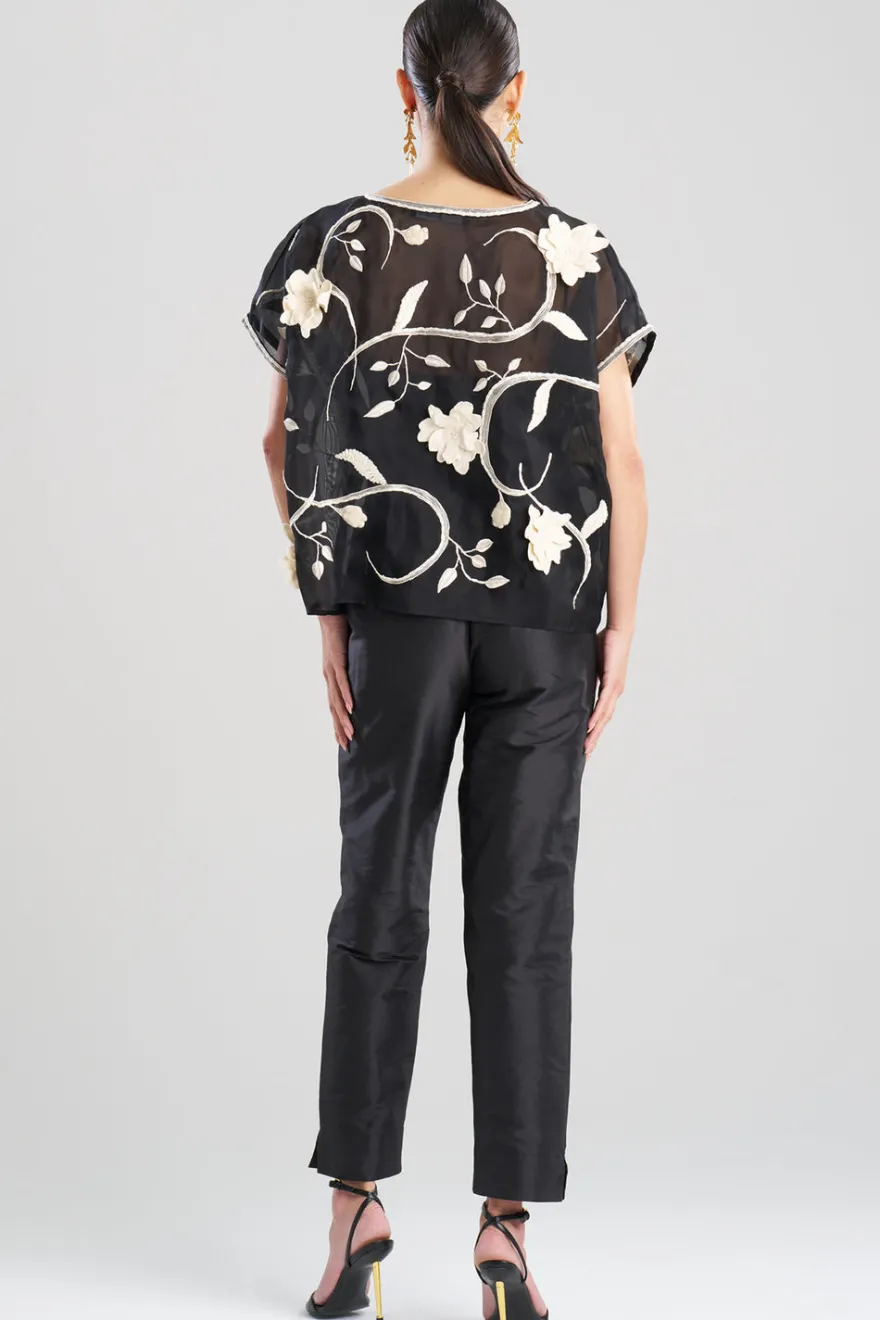 Couture Silk Organza Embellished Top