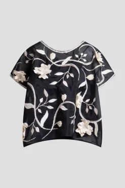 Couture Silk Organza Embellished Top