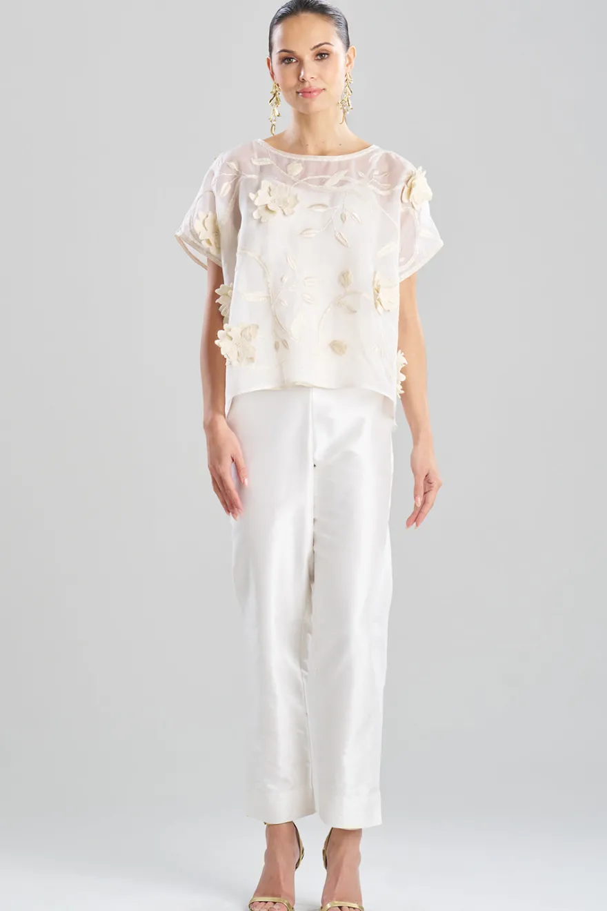 Couture Silk Organza Embellished Top