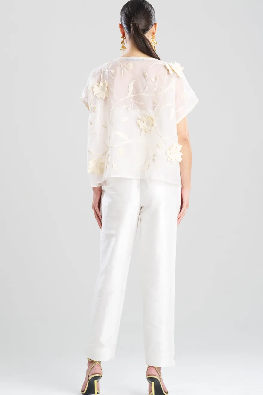 Couture Silk Organza Embellished Top