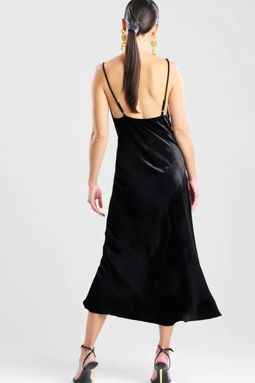 Couture Velvet Silk Slip Dress