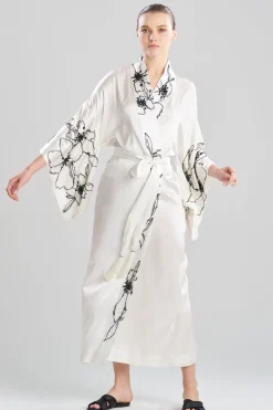 Couture Yumi Embroidered Silk Robe