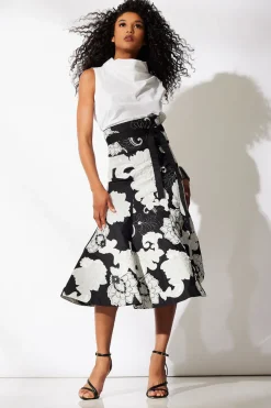 Cressida Applique Flair Skirt