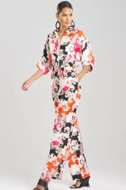 Cressida Printed Silk Twill Jumpsuit