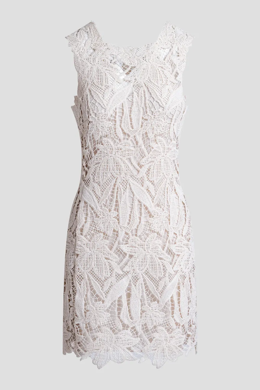 Crochet Lace Cotton Sheath Dress