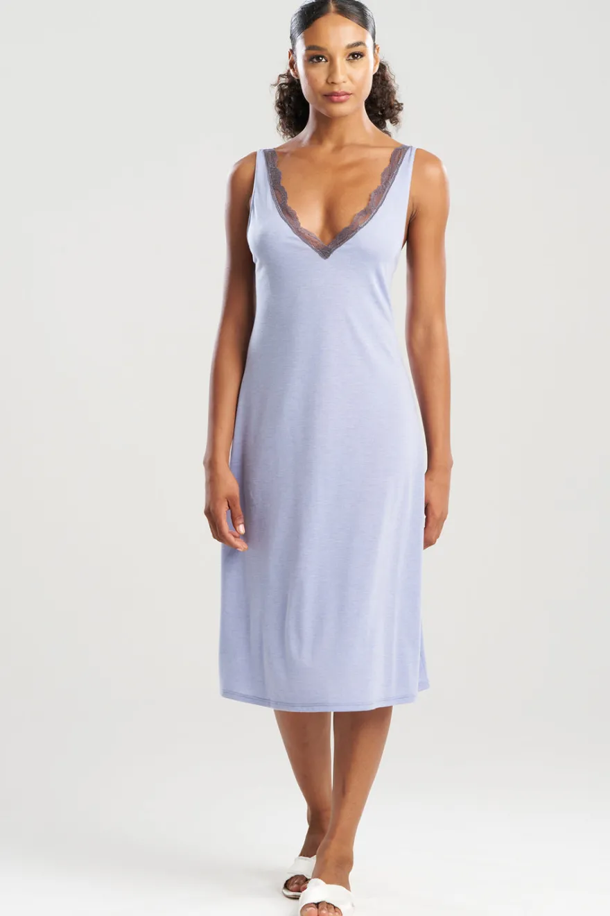Dhalia Knit Jersey Lace Gown