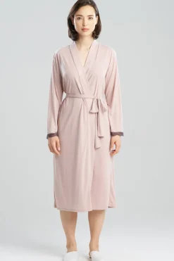 Dhalia Knit Jersey Lace Robe