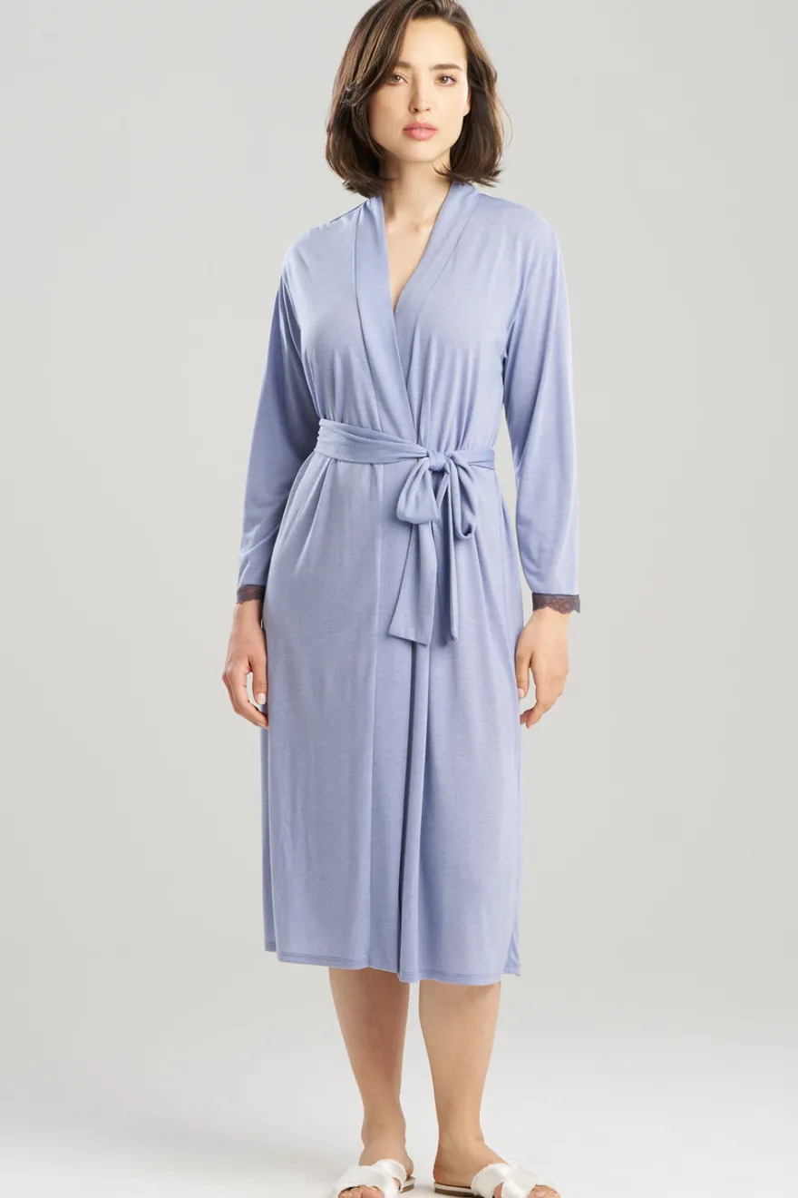 Dhalia Knit Jersey Lace Robe