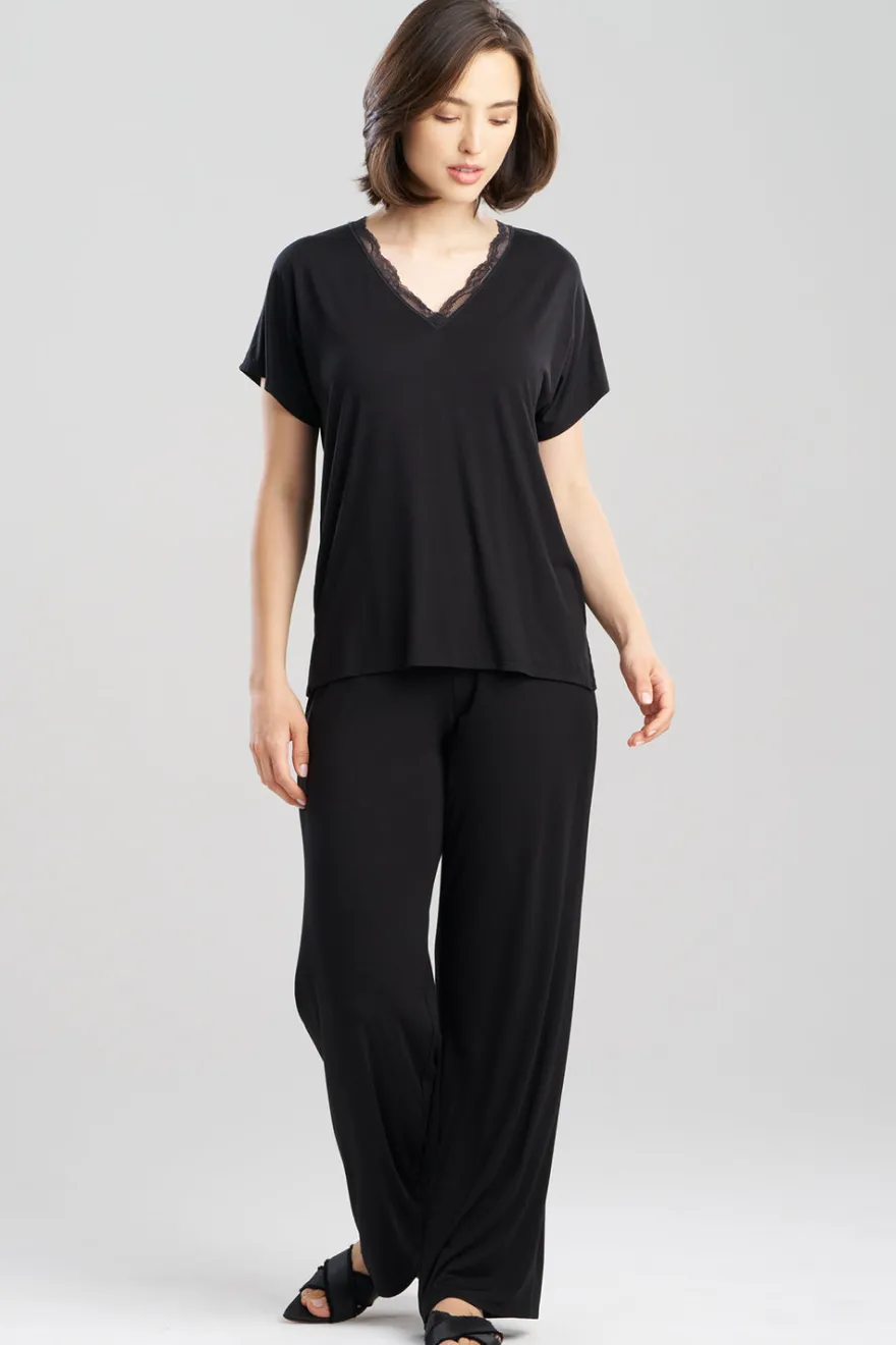Dhalia Knit Jersey Lace Short Sleeve PJ