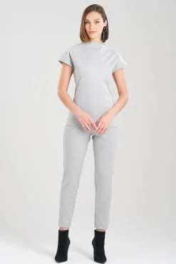 Double Jersey Funnel Neck Top