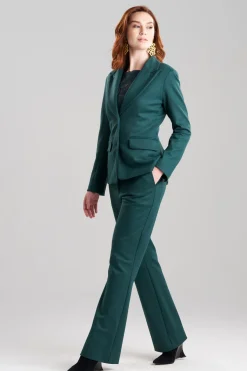 Double Jersey Two Button Lapel Blazer