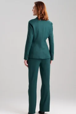 Double Jersey Two Button Lapel Blazer