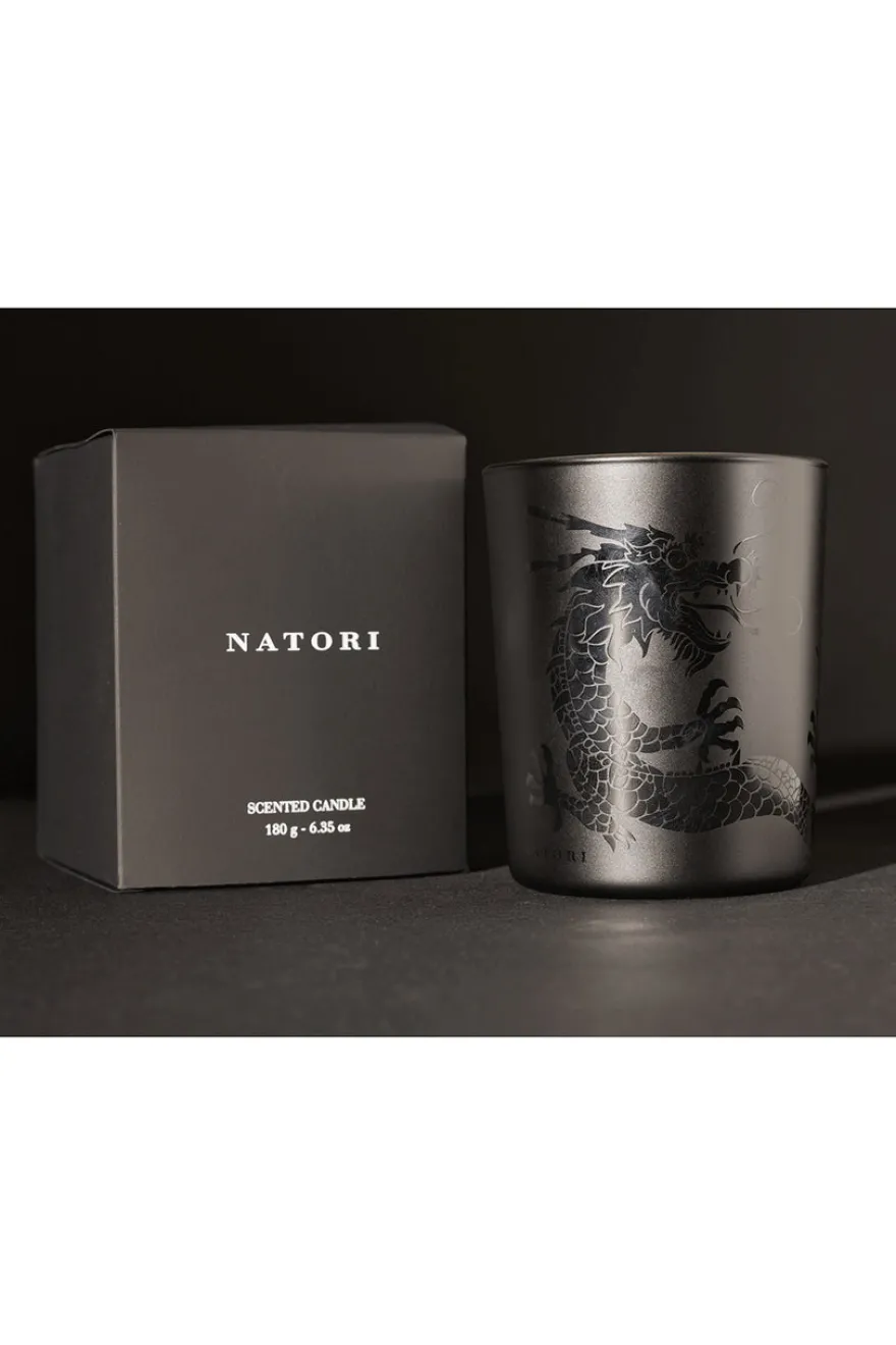 Dragon Etched Candle