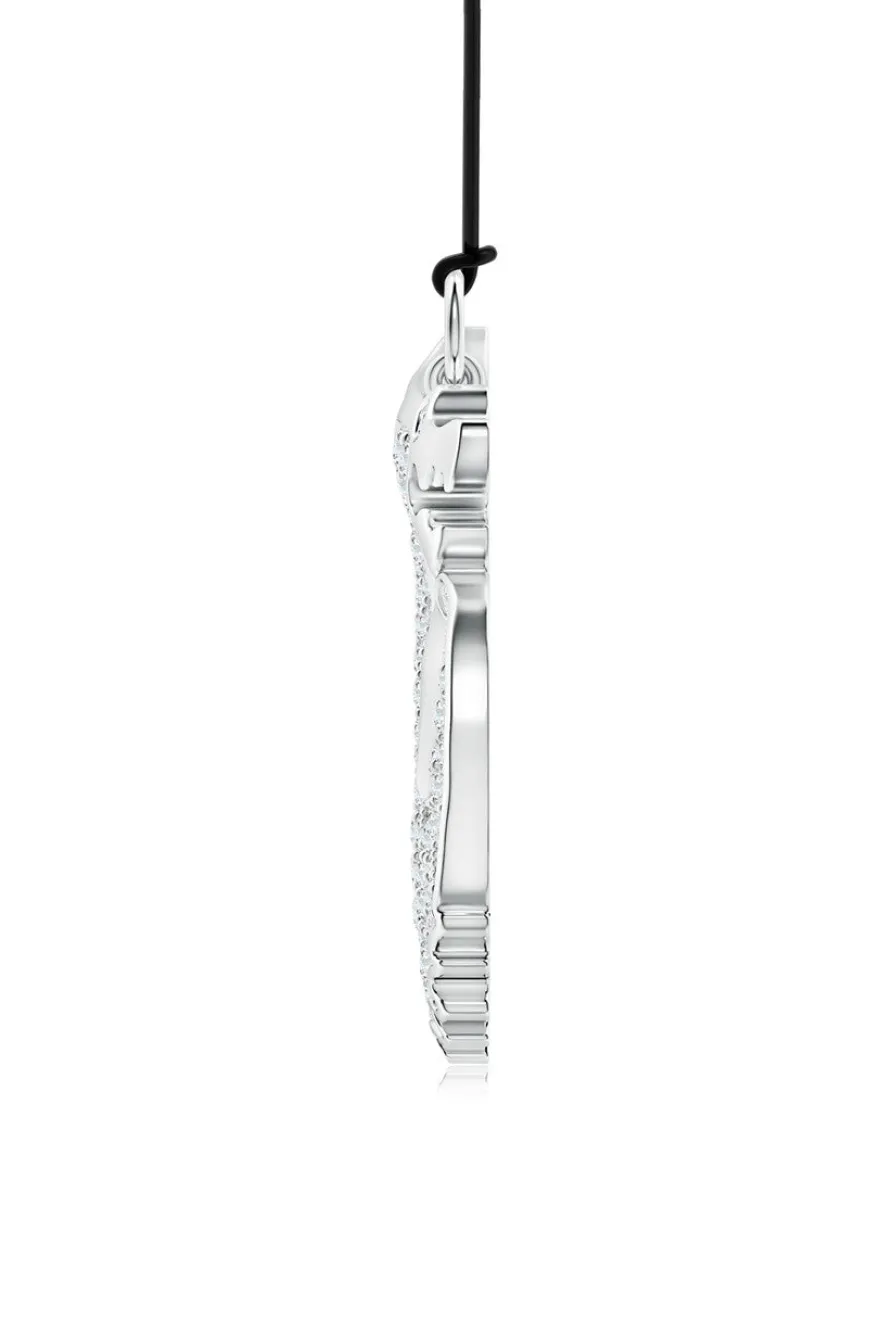Dragon Lab-Grown Diamond Silver Pendant Necklace