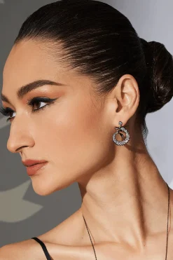 Dragon Lab-Grown Diamond Silver Drop Earrings