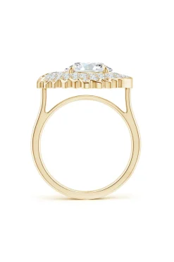 Dragon Lab-Grown 14K Gold Round Diamond Ring