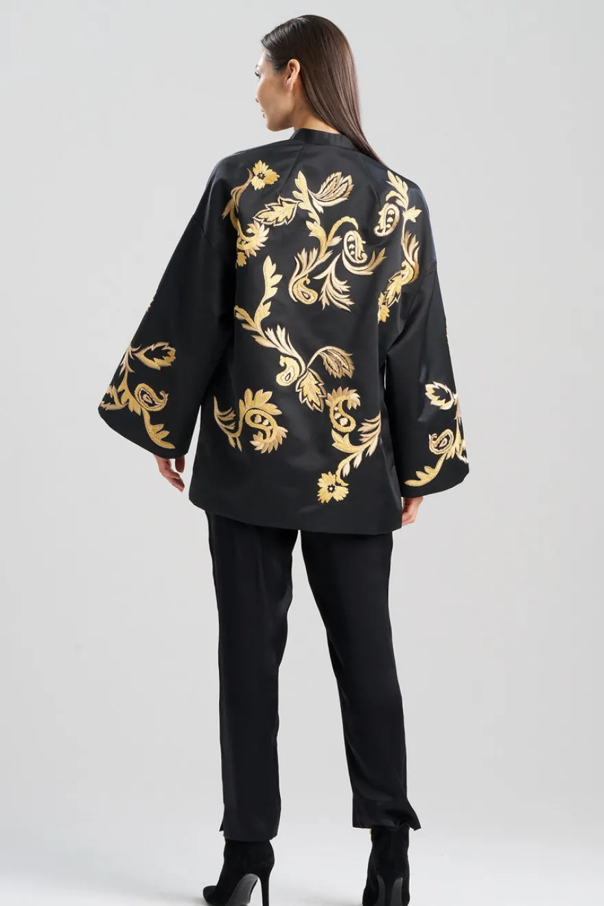 Duchess Satin Embroidered Coat