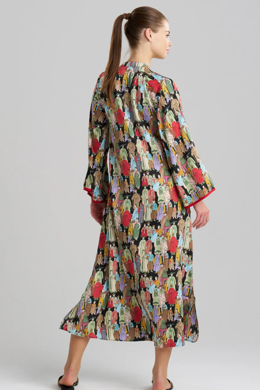 Dynasty Mandarin Zip Caftan