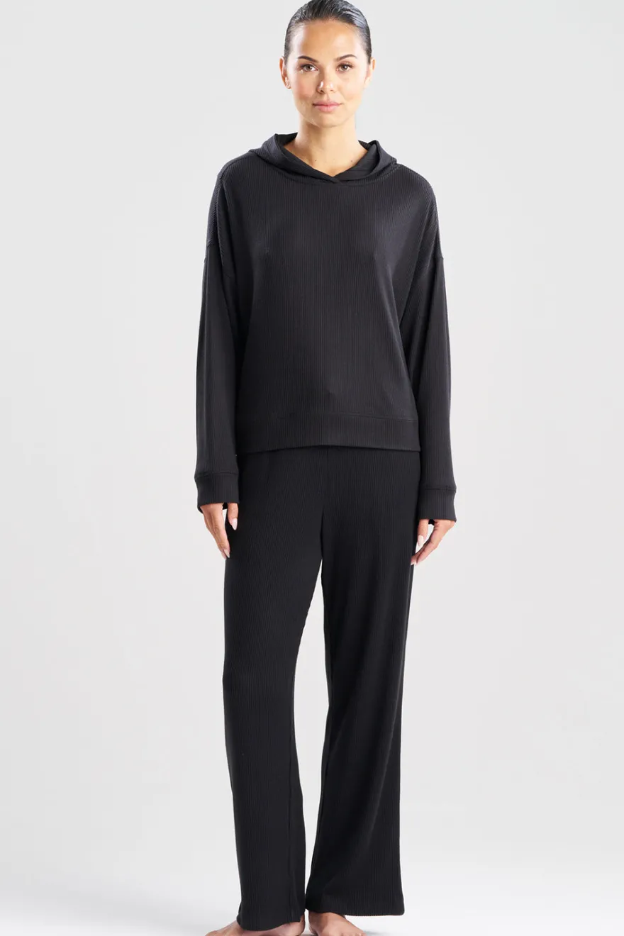 Eden Allover Rib Knit Everywhere Hoodie