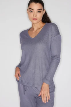 Eden Rib Knit Everywhere V-Neck Top