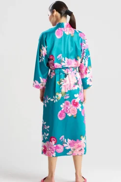 Empress Printed Satin Robe