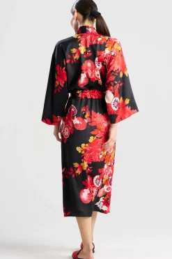 Empress Printed Satin Robe
