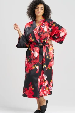 Empress Printed Satin Robe