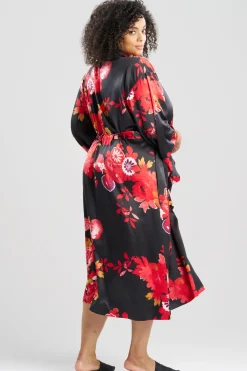 Empress Printed Satin Robe
