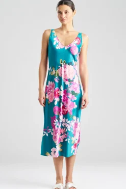 Empress Printed Satin Slip Dress