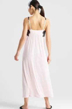 Enchant Lace Applique V-Neck Slip Dress