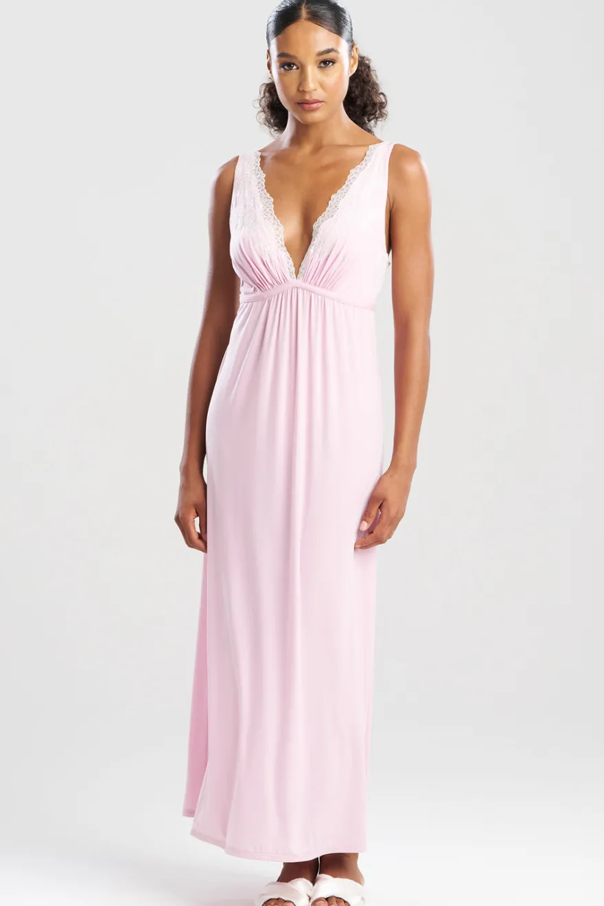 Enchant Lace Applique V-Neck Slip Dress