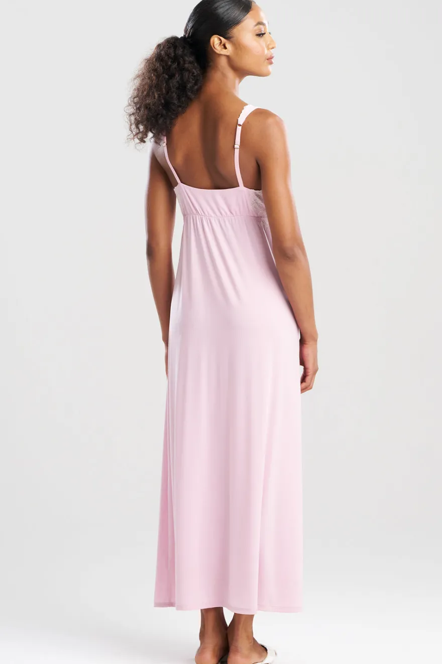 Enchant Lace Applique V-Neck Slip Dress