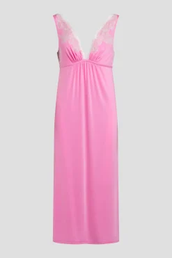 Enchant Lace Applique V-Neck Slip Dress