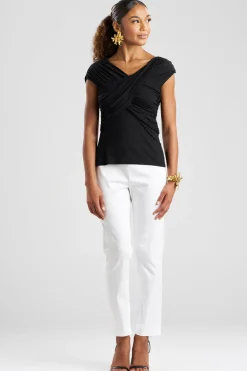 Feather Lightweight Knit Criss Cross Top