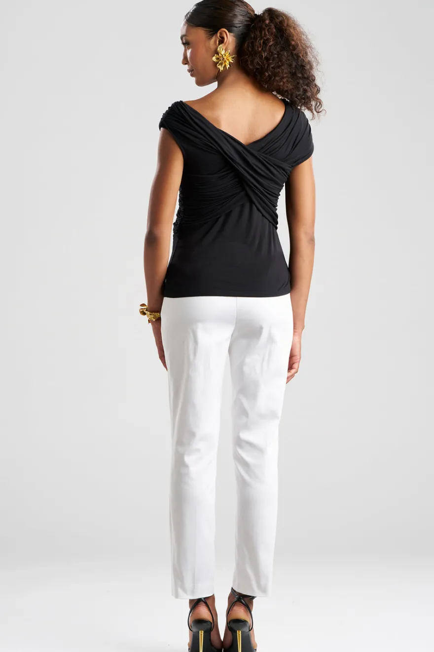 Feather Lightweight Knit Criss Cross Top