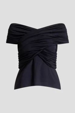 Feather Lightweight Knit Criss Cross Top