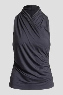 Feather Lightweight Knit Twist Neck Top