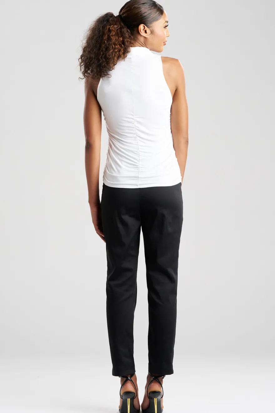 Feather Lightweight Knit Twist Neck Top
