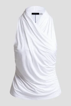 Feather Lightweight Knit Twist Neck Top